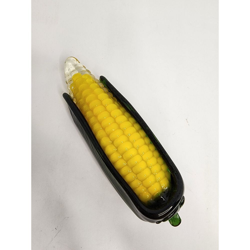 Corn on the Cob Hand Blown Glass Murano-Style‎